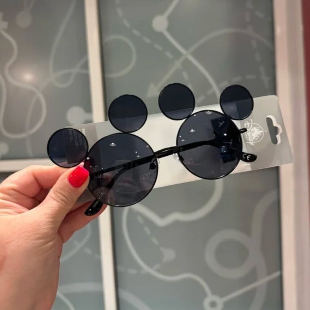 NWT! DISNEY PARKS Mickey Mouse Ear Black Tinted Sunglasses